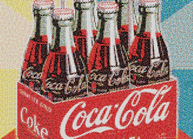 Quebra-Cabeça Coca-Cola Photomosaic 1000 Peças - Edição Obras